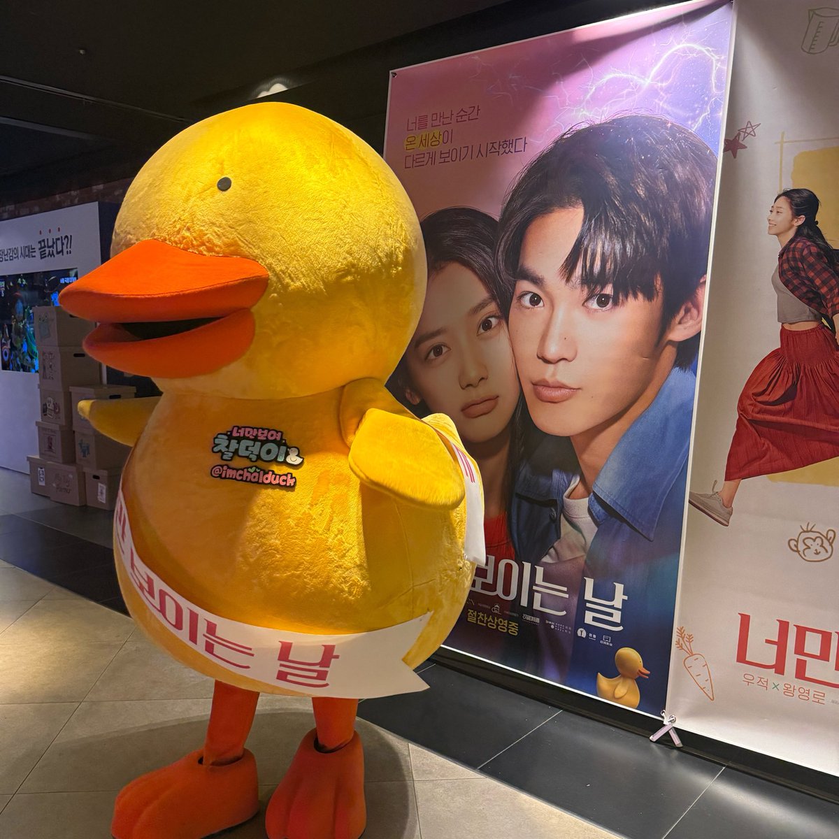#너만보이는날 #대체불가_너만날 영화 <너만 보이는 날> 시사회 다녀왔어요 🐥💕 중국에서 평이 괜찮았던 걸로 알고 있어서 기대하고 봤는데...