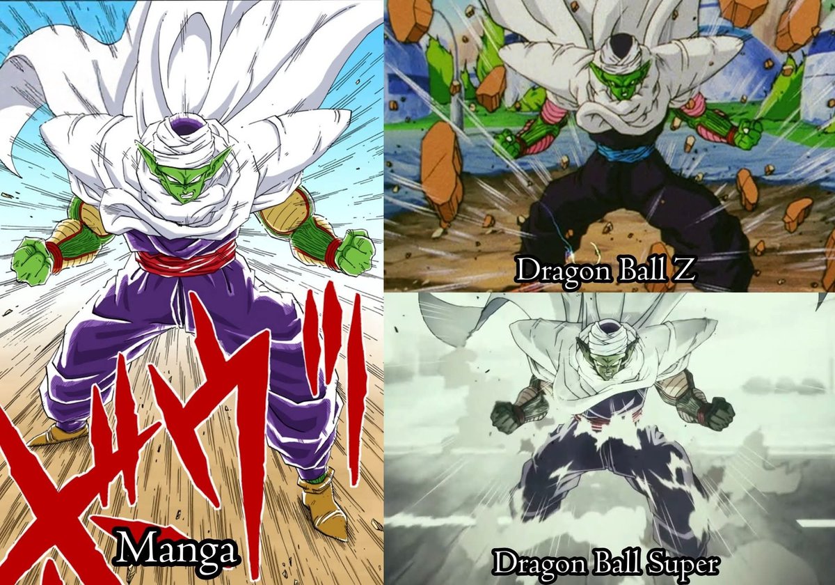 DB_Simplemente's tweet photo. El propósito de Chikashi Kubota en Dragon Ball Super: Super Hero era aproximarse lo más posible al estilo de Akira Toriyama, mostrando un respeto por su trabajo superior al que alguna vez manifestó Dragon Ball Z. Si no fuera por el número de dedos, habría logrado una réplica casi exacta del panel de Toriyama.