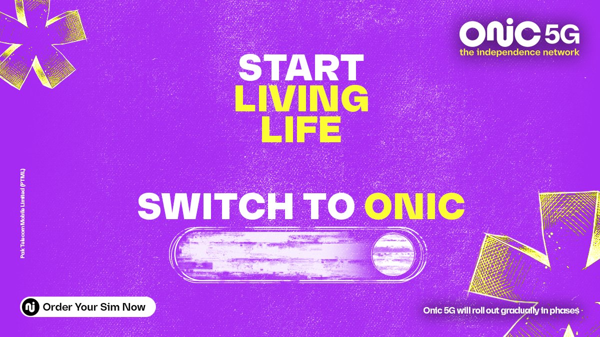 Onic_PK's tweet photo. Life's moved on. Has your network? Save unused data, stream what you love, and get things done faster with Onic AI, all with one plan. Switch to digital freedom with Onic today!

#OnicPakistan #TheIndependenceNetwork https://t.co/sEqj3HphnF