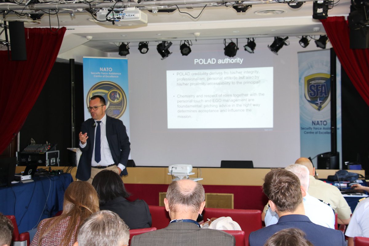 NATOSFACOE's tweet photo. Day2: Faculty of Law and Economy - Ljubljana associate professor lectured about the complex challenges tied to the role of a Chief Political Advisor within @NATO and on the continuing need for coordination among all international actors involved in missions in the #Balkans
#NATO https://t.co/zo0I23NmZm