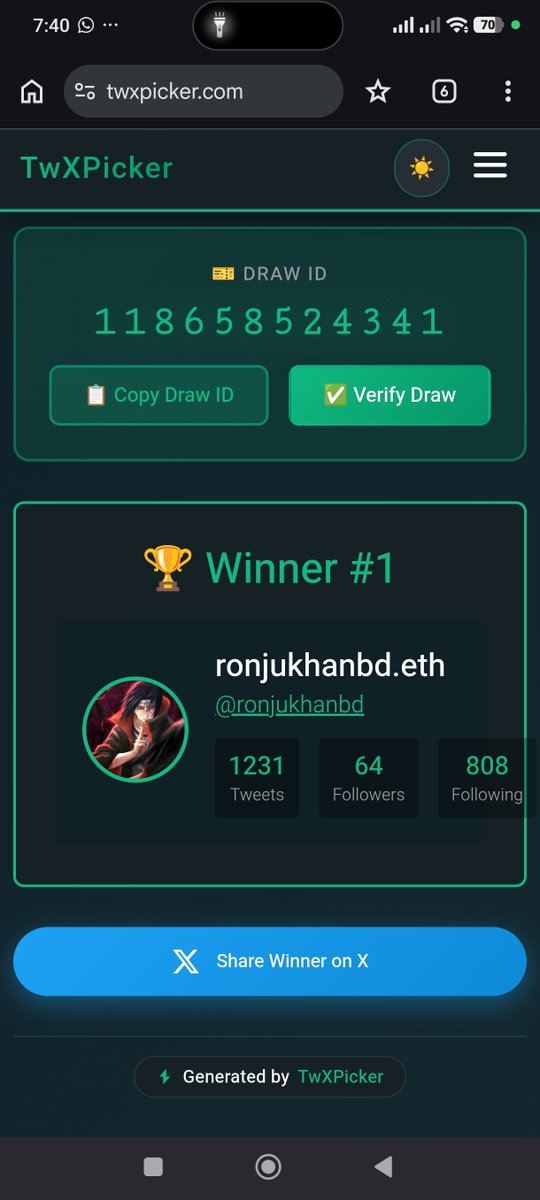 0xshorif's tweet photo. Big Congratulate Winner

1x GTD @P0RTR8T NFT Winner @ronjukhanbd 

Please dm Send your Evm address within 6 hour otherwise disqualified.

Thanks for all join Giveway ❣️ https://t.co/MDHJPea7vu