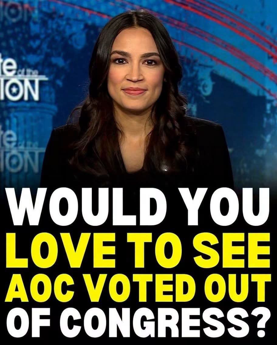 MAGANEWS_X's tweet photo. The socialist superstar from New York has been a lightning rod for years with her Green New Deal fantasies, defund the police vibes, and constant drama.

Would you love to see Alexandria Ocasio-Cortez voted out of Congress?

A. YES 🔥 
B. NO https://t.co/OE3qOUTS8G