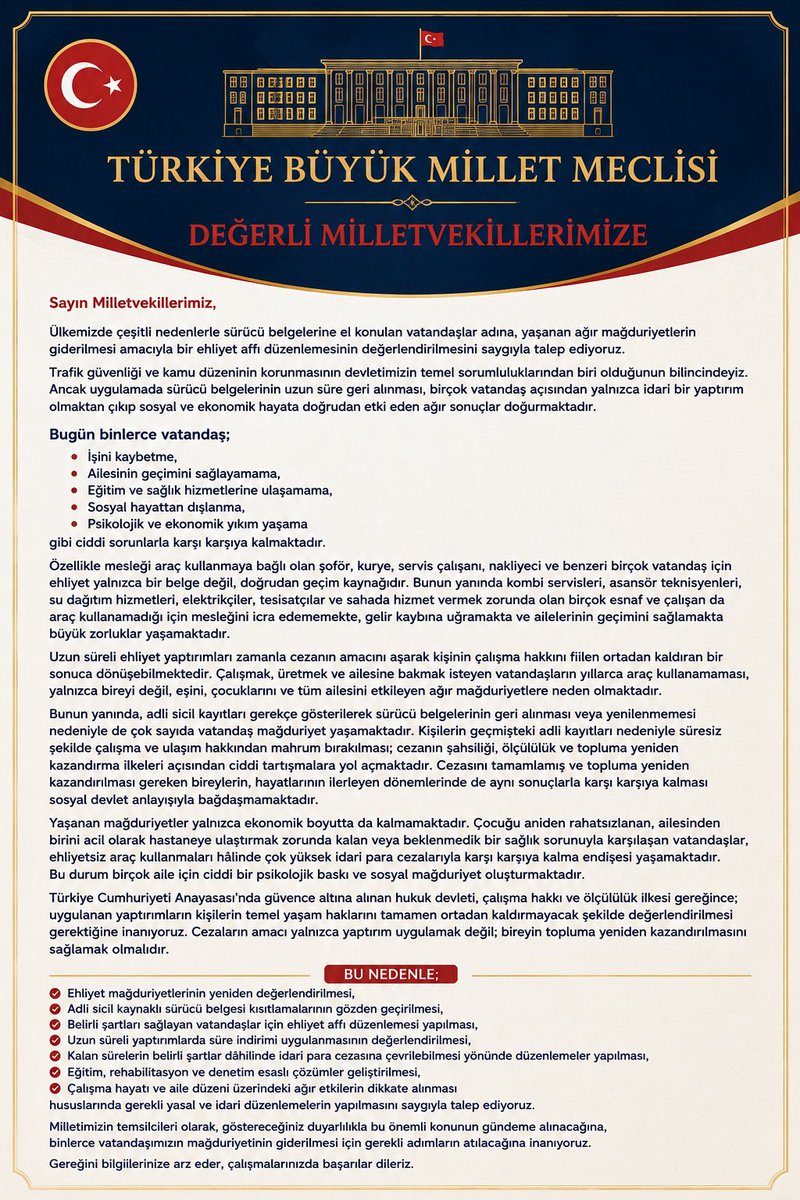 insidieuxx's tweet photo. @gokayyuksel10 Puan değil, tam kapsamlı af istiyoruz. Parça parça çözümler binlerce ailenin mağduriyetini gidermiyor. Kimsenin dışarıda kalmadığı, adil ve kapsayıcı bir düzenleme beklentimiz var. Aileler için umut, toplum için huzur istiyoruz.

#EhliyetMağdurları
@gokayyuksel10 https://t.co/4Gd6XK23Tm