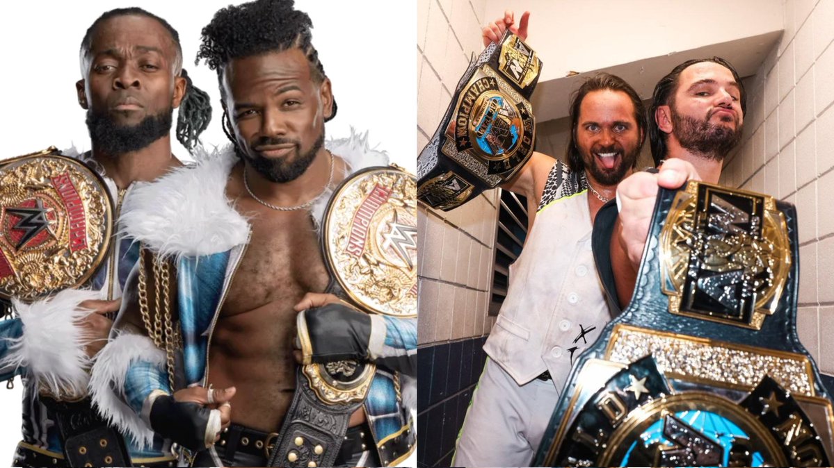 lincoln927's tweet photo. Hear me out.

New Day arrives in AEW. Bucks turn heel and join them.

The New Elite https://t.co/jsZOTuK3ju