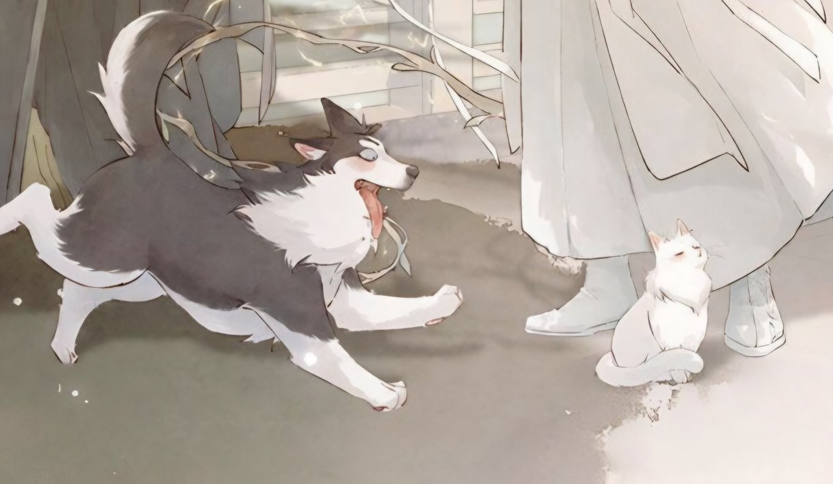 vmnoneko's tweet photo. If you don't run, the husky is gonna slobber all over you!
#ranwan #erha #2ha https://t.co/tkf96v0vPZ
