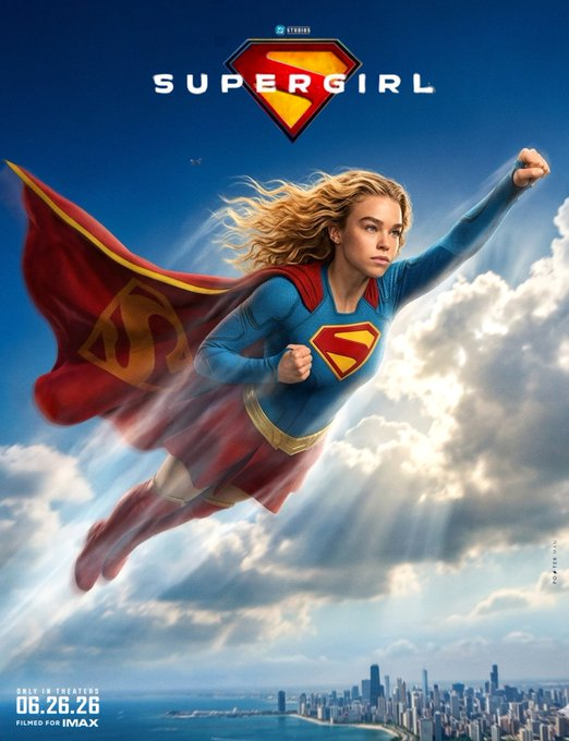 jingu53262's tweet photo. The wait is almost over! 🦸‍♀️

Milly Alcock is finally ready to take flight in #Supergirl. The DCU is about to get a major shake-up this Friday!

Hitting US theaters on June 26. Drop your hype levels from 1-10 below! https://t.co/kqwIJgHWAz