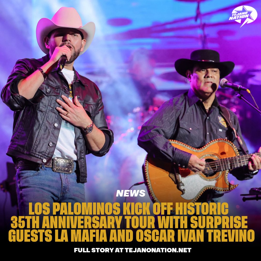 TejanoNation's tweet photo. Los Palominos Kick Off Historic 35th Anniversary Tour With Surprise Guests La Mafia and Oscar Iván Treviño https://t.co/ieRxo4KrfN https://t.co/kK9EmK110E