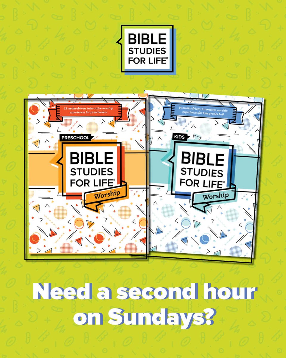 lifewaykids's tweet photo. Got a second hour on Sundays? Fill it well. 🙌 Bible Studies for Life Worship Hour gives preschoolers and kids (grades 1–6) a media-driven worship experience packed with music, videos, Bible stories, games, and application. https://t.co/ZBDtEFVkiZ https://t.co/Hz5HztgkmD