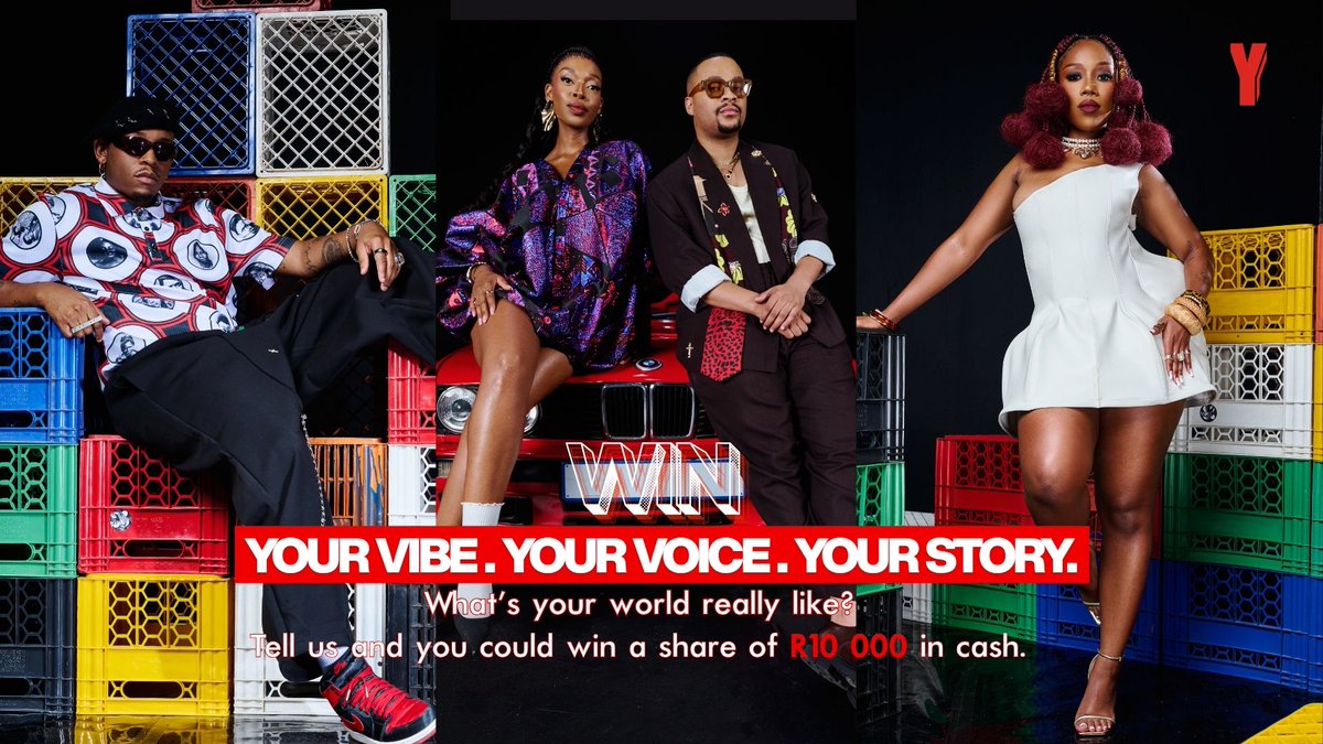 Yfm's tweet photo. Y &amp; All Told want to know how you're living, moving and shaping culture today. 

Tell us about your lifestyle, interests, routines, opinions and everyday experiences. No filters. No right answers and you could win a share of R10k 👉https://t.co/Av17d8nrI1

Ts&amp;Cs apply. https://t.co/XMmQ55YWt5