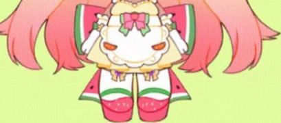 UrGirlfriendPai's tweet photo. Low quality sneak peak of my 2.0 chibi model! 

Are you as excited as I am? 

Watermelon feeties. https://t.co/lmW9AH8qG2