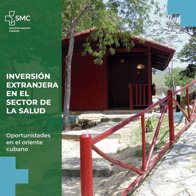 SMCCAV's tweet photo. 📣 ¡Inversor! ¿Buscas un proyecto rentable? #Cuba ofrece oportunidades en salud

🌴 Inversiones en Centros Internacionales de Salud: en Holguín, Santiago y Granma: entornos naturales ideales para el bienestar. https://t.co/3nSRruuXyd