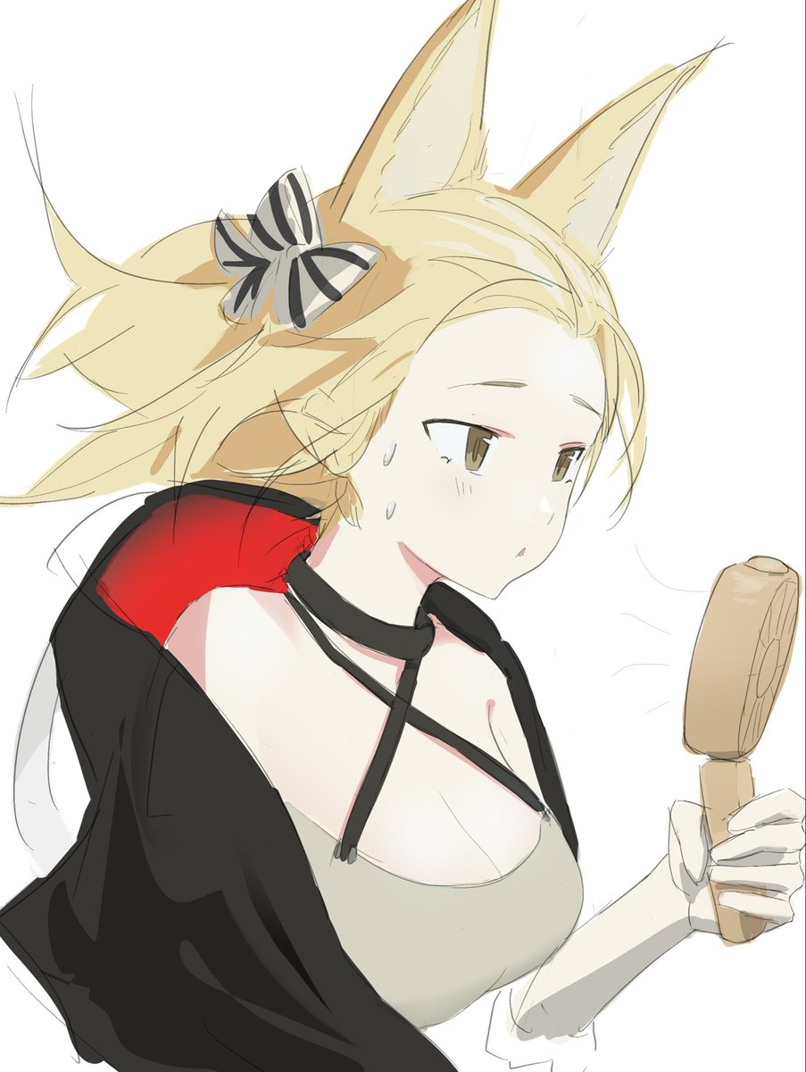 J945XXX's tweet photo. #アークナイツ版深夜の真剣お絵かき60分一本勝負 +2min 🌬️💦 https://t.co/KPVnMO33af