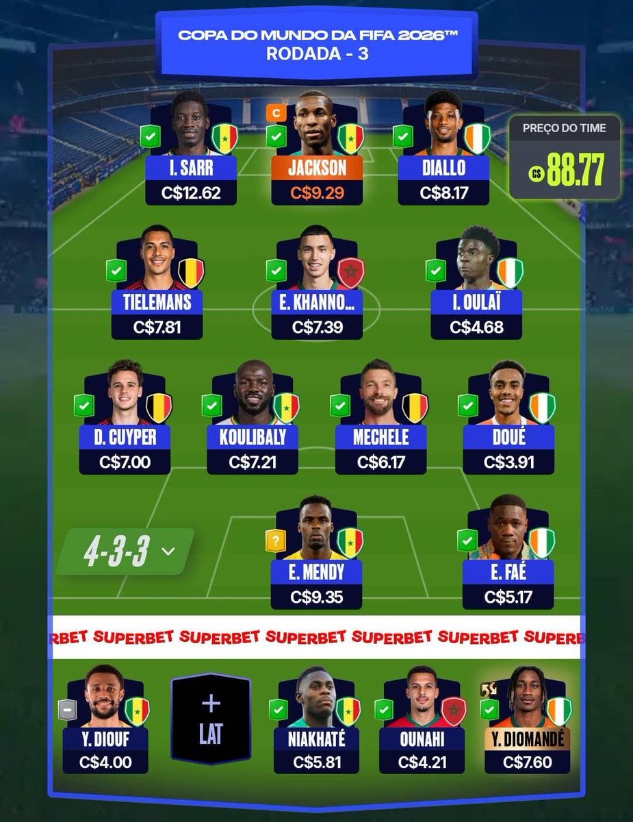 improvcartola's tweet photo. BASE 📋

Base dos improváveis para a 03 rodada do cartola copa do mundo com os nomes baseados em nossas análises.

Quantos estão em seu time? 👨🏻‍🏫

#CartolaFC
#ImprovNaCopa https://t.co/mV8WarmU8J