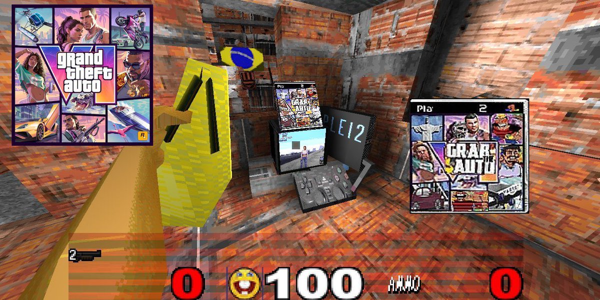 JoevenoYT's tweet photo. Grab the Auto 6 officialy cost 4.99 cuz its found inside BRAZILIAN DRUG DEALER 3: I OPENED A PORTAL TO HELL IN THE FAVELA TRYING TO REVIVE MIT AIA I NEED TO CLOSE on Steam (its out now with 255 player coop) #GTA6 https://t.co/48Q852difv