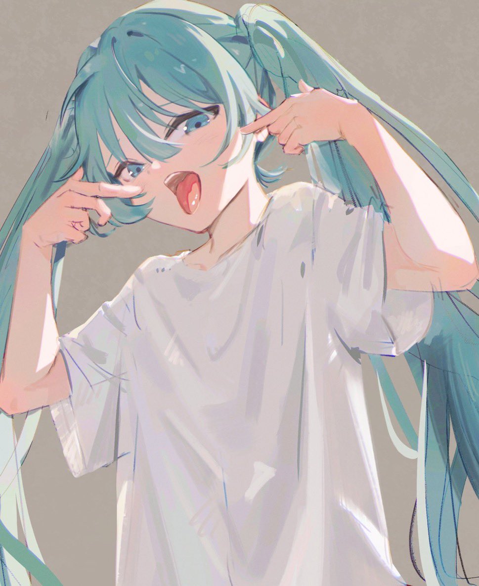 aoi_irasuto05's tweet photo. べ〜   #初音ミク https://t.co/sMJMj22xTB