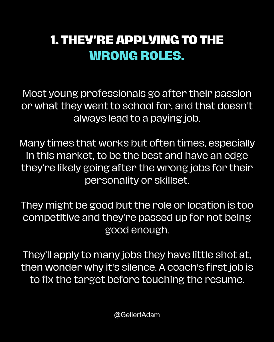 GellertAdam's tweet photo. Think about it. Did you listen to your parents when it came out to the job you’re doing now?

The right career trajectory is no different. Young professionals need someone  to tell them the truth and that truth is usually 3 things: https://t.co/UGlLPmPFKk
