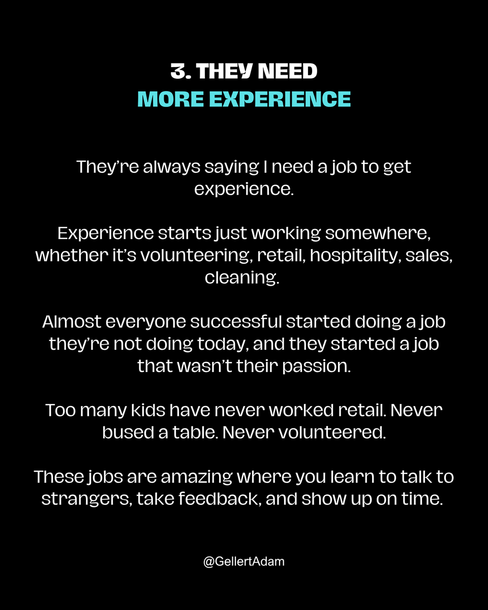 GellertAdam's tweet photo. Think about it. Did you listen to your parents when it came out to the job you’re doing now?

The right career trajectory is no different. Young professionals need someone  to tell them the truth and that truth is usually 3 things: https://t.co/UGlLPmPFKk