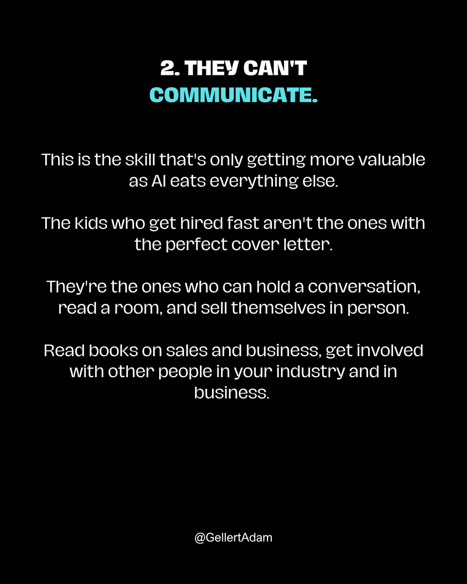 GellertAdam's tweet photo. Think about it. Did you listen to your parents when it came out to the job you’re doing now?

The right career trajectory is no different. Young professionals need someone  to tell them the truth and that truth is usually 3 things: https://t.co/UGlLPmPFKk