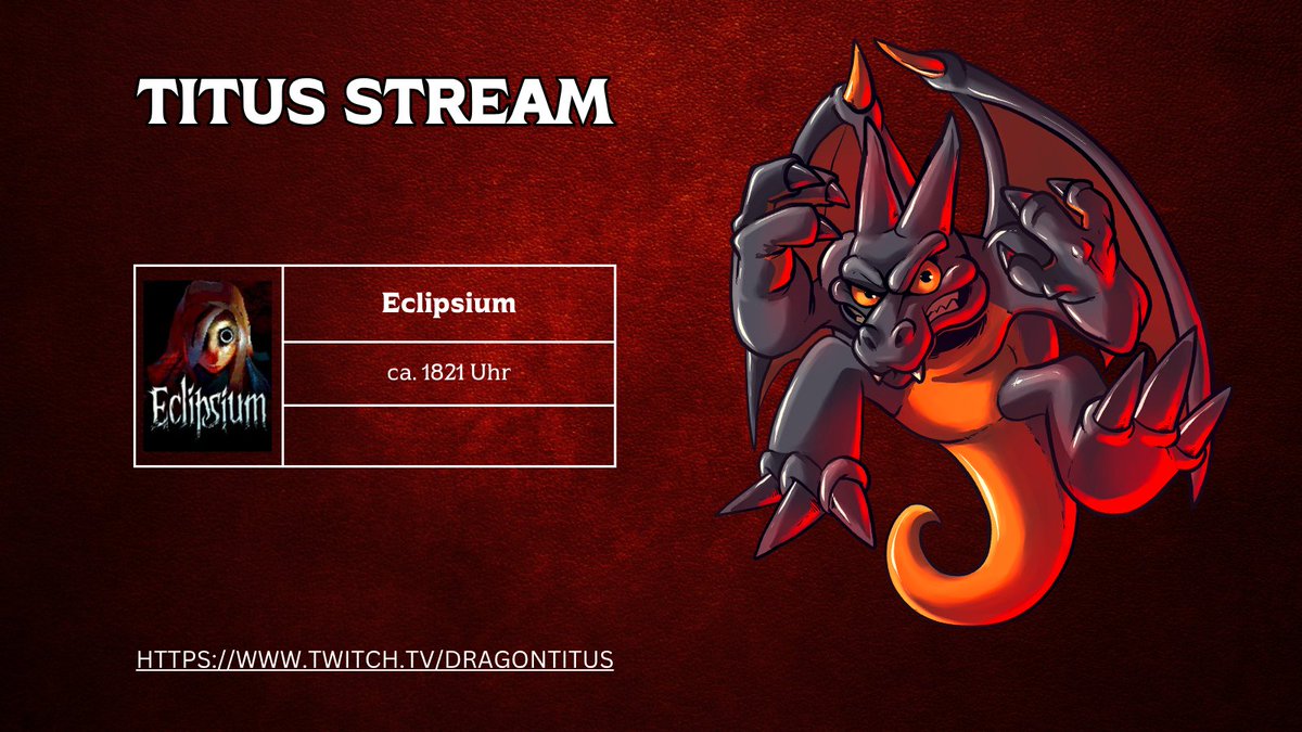 DragonTitus_'s tweet photo. Ich bin mir immer noch nicht sicher, ob Eclipsium gruselig ist... oder ob ich leicht zu schocken bin.

Heute geht es zurück in den pixeligen Wahnsinn und wir schauen, wie das Ganze endet.

Schaut gern vorbei oder lasst einen großartigen Lurki da.

🐉1821 Uhr live @ Twitch: https://t.co/7e1YqhbIHB