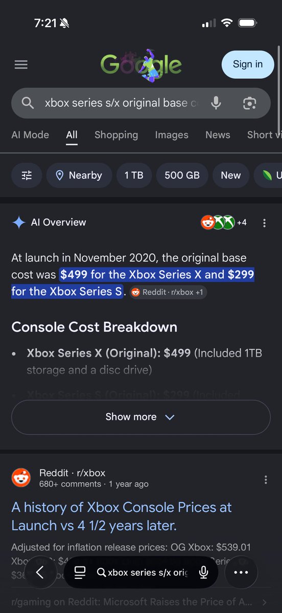 JaRealGibbs's tweet photo. @slus_money @dscottplays @charlieINTEL But they’re still charging the same for the console? https://t.co/9AvtOmwJ7n
