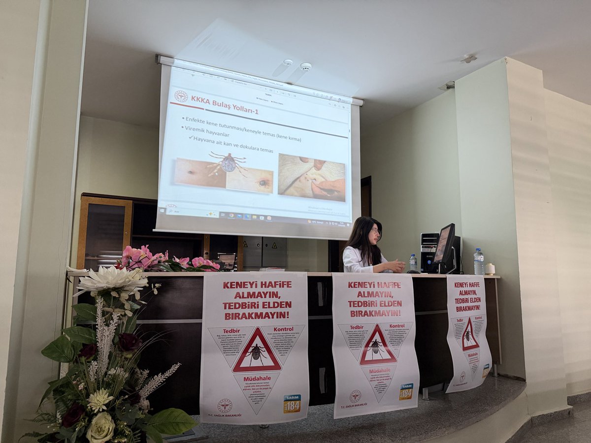 BulankDH1's tweet photo. Bulanık Devlet Hastanesi Eğitim Salonu'nda kurum personelimize yönelik   Kırım Kongo Kanamalı Ateşi(KKKA) eğitimi verilmiştir.

Eğitim, Enfeksiyon Uzmanı Dr. Farida AHMADOVA tarafından gerçekleştirilmiştir https://t.co/pXYDVOVYOV