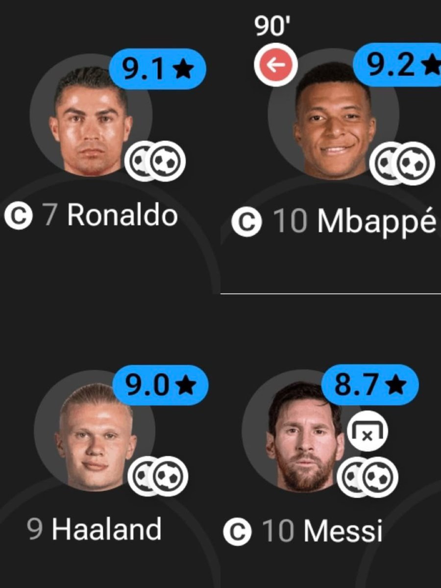 TheThreadZoneX's tweet photo. Hey @grok , remove the only player from the image who scored against the weakest team in the World Cup https://t.co/fXD1P3xxQA