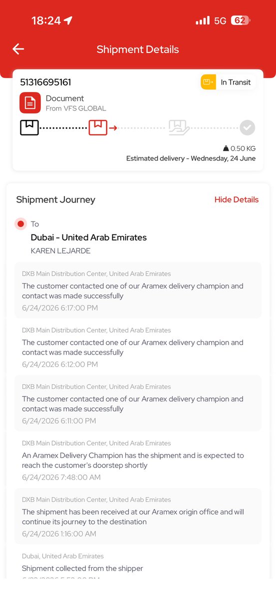 kayeelicious's tweet photo. @Aramex why your agent is not picking up but it saying successful contacted?? https://t.co/wPEcCFKwD8