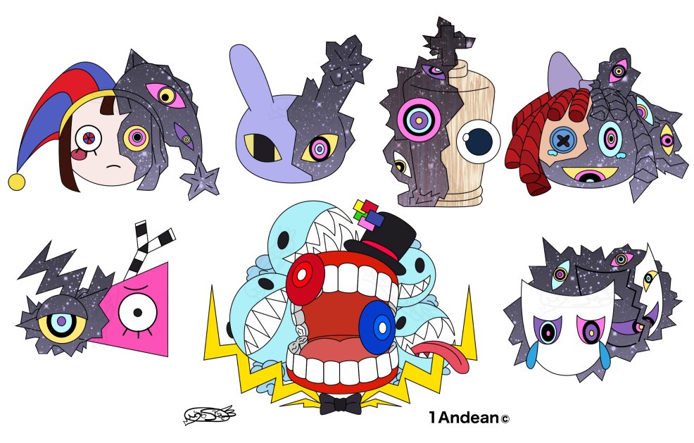 1Andean's tweet photo. Congratulations on the last episode of this amazing serie! And to celebrate it, I bring these little drawings of the characters!

Characters from #TheAmazingDigitalCircus by #Gooseworx #GlitchStudio

-Please don’t repost the drawing without permission-
#1Andean #Fanart #TADC https://t.co/pwn9zyBSjW