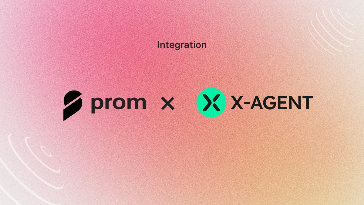 prom_io's tweet photo. 🚀 PROM ecosystem × @XAgent_official 🤝

X-Agent is building a no-code AI Agent platform that enables users to create, deploy, and monetize autonomous agents through natural language. At PROM, we're building the economic layer that enables those agents to transact, coordinate, and exchange value through programmable payments.

Together, this connects agent creation with native economic infrastructure — allowing autonomous agents not only to be built and deployed, but also to transact, monetize their work, and participate in real economic activity.

A step toward the human-to-agent economy. 🚀