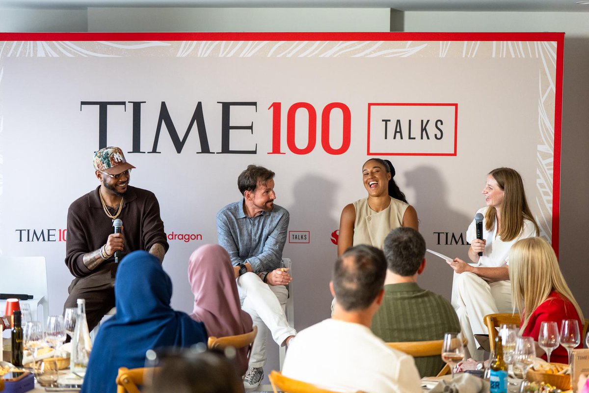 donnymac's tweet photo. Great to sit down with this talented group of athletes at #CannesLions2026 with @TIME. Today’s brand and athlete partnerships are built together, rooted in authenticity and real connection. At @Qualcomm, we are focused on how those stories come to life through technology. Stay tuned.
