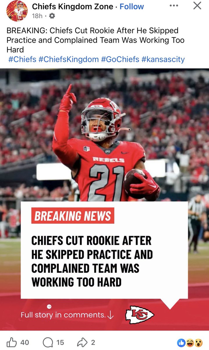 ReidOptionKC's tweet photo. Damn, did y’all hear this news?!😳😳 https://t.co/M7OhcCeJfd