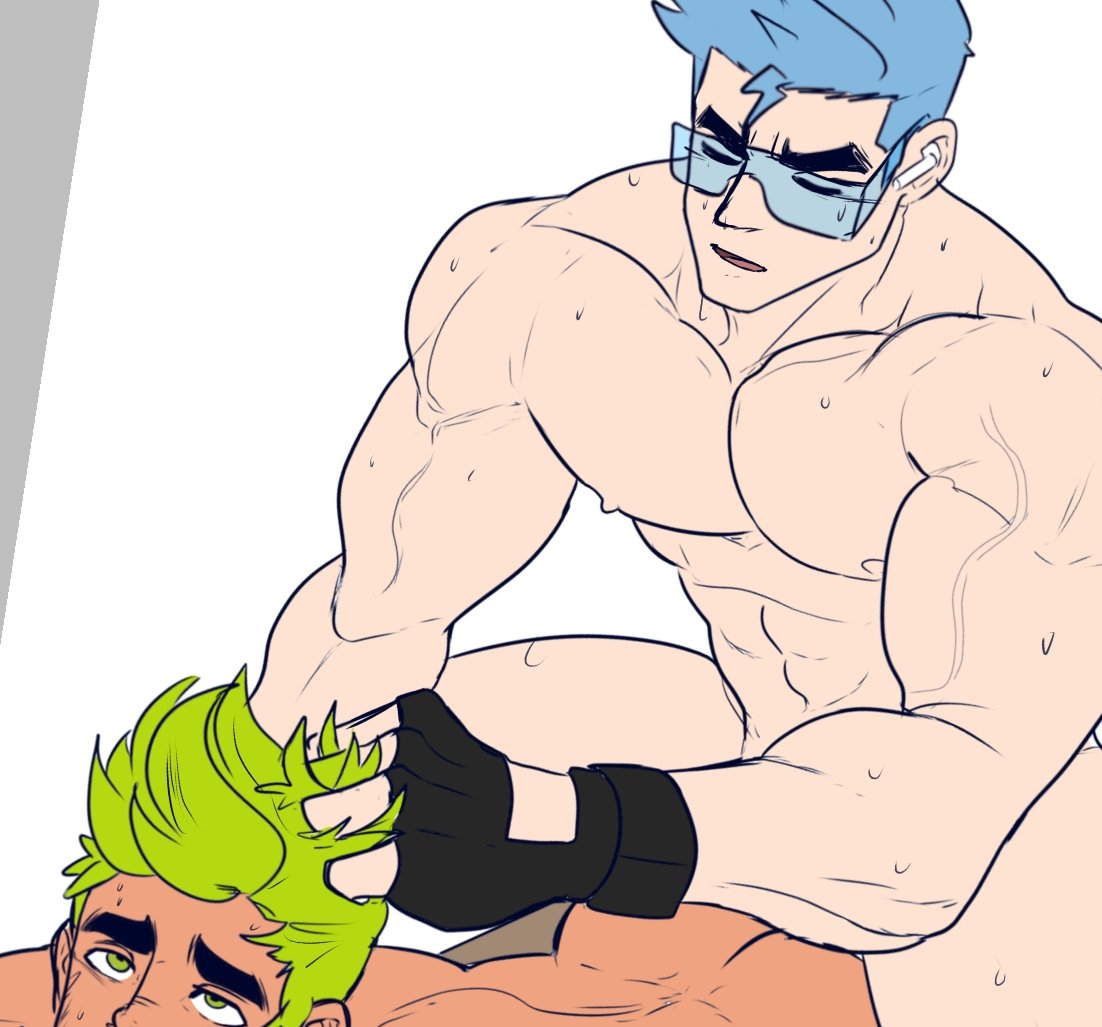 urinnocentb0y_'s tweet photo. Bunch of Commission (WIP) Featuring of my OC Axel 

People keep asking me to involving him in every sexy scene😤 https://t.co/8rhNHDVRW8