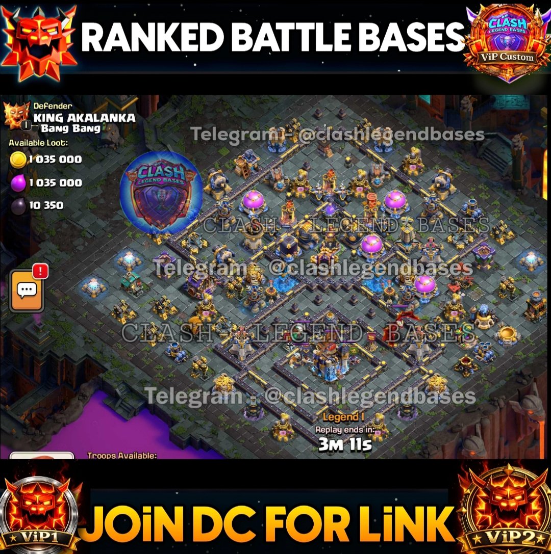 ClashLegendbase's tweet photo. 💎 *Join Membership* / Monthly Basis 💎
For Link  👇 
Open ticket - 
https://t.co/xhxgCkKMwW

Become a member through *Discord:* 
https://t.co/dTA0NXlO2t

#ClashOfClans #ClashEsports #th17BaseLink #clashlegendbases https://t.co/wF7ZZ02XiU