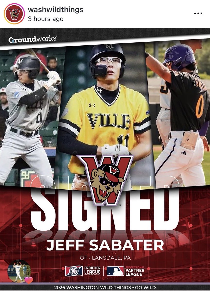 PR927FM's tweet photo. PIRATES IN THE PROS: The Washington Wild Things baseball team, which play in the Frontier League, signed former ECU Baseball outfielder Jeff Sabater to the active roster in advance of Tuesday’s game. He played this past season at ECU and was part of the Chapel Hill All-Region team. Sabater got off to a quick start with his first pro hit against the Windy City ThunderBolts in an 8-3 series-opening win. Sabater finished 1-for-4 with two runs playing in left field.
📹📸 Washington Wild Things
#piratesinthepros🏴‍☠️