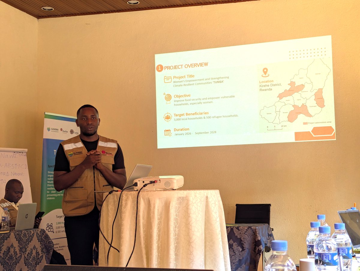 CaritasRwanda's tweet photo. The Women’s Empowerment and Climate-Resilient Communities (TUNGA) Project held its first Steering Committee meeting in @KireheDistrict on June 24, reviewing progress achieved from January to June 2026.
#TUNGAProject  #WomenEmpowerment  #ClimateAction  #SustainableDevelopment https://t.co/v7nqhrXvlV