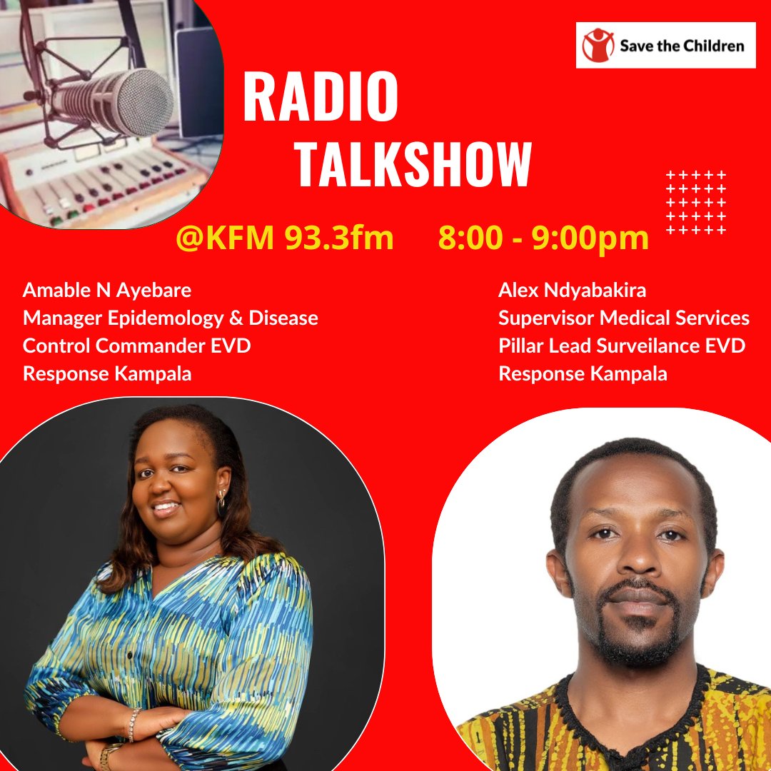savechildrenug's tweet photo. Join us for an important conversation on the ongoing Ebola Virus Disease (EVD) response in Kampala. Hear directly from public health experts as they share accurate information on prevention, early detection, and what communities can do to stay safe. https://t.co/GUDzasMxv3