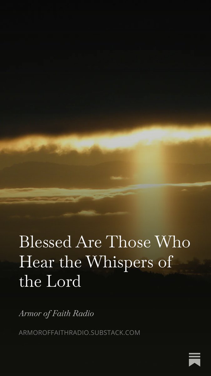 ArmorofFaithRad's tweet photo. Blessed Are Those Who Hear the Whispers of the Lord:

"Jeremiah gave warning of the darkness which lay before them as they turned away from the ways of God and sought ways of their own making."

https://t.co/6WQuqUiBG4

#Catholic #CatholicRadio #CatholicX https://t.co/pwik4cmHYQ