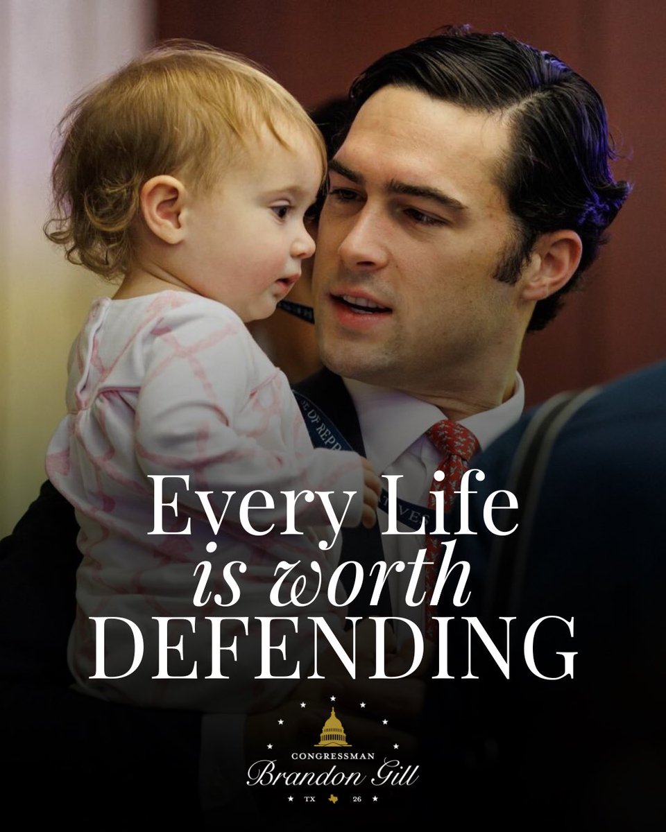 RepBrandonGill's tweet photo. Four years ago, the Supreme Court corrected one of the greatest injustices in American history. 

Since Roe has fallen, babies are alive today who wouldn’t have been. We fought for them, we won for them, and we will never stop fighting for them. 

On this anniversary, we celebrate life and every precious baby.