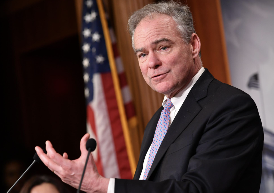 funder's tweet photo. Bipartisan rebellion. Sen. Tim Kaine lost 9 straight times trying to stop Trump's unauthorized war in Iran. He came back a 10th time and WON, passing a resolution 50-48 to bring our troops home. Trump is absolutely furious. 👇 🔗 https://t.co/CKLZbAKhBA https://t.co/UzyE9HTRo6