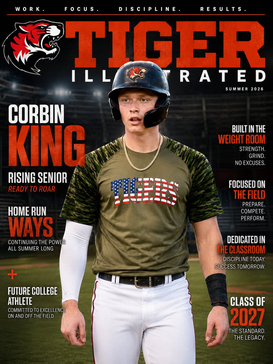 brhstigers's tweet photo. Today's Tiger Athlete shoutout goes to Corbin King who continues to put in the work and show why he’s a rising star in the Class of 27. The future is bright for this Tiger who added another deep ball to his resume yesterday.  Go Tigers! #HearUsROAR @CoachAb24 https://t.co/If8OrrnEuV