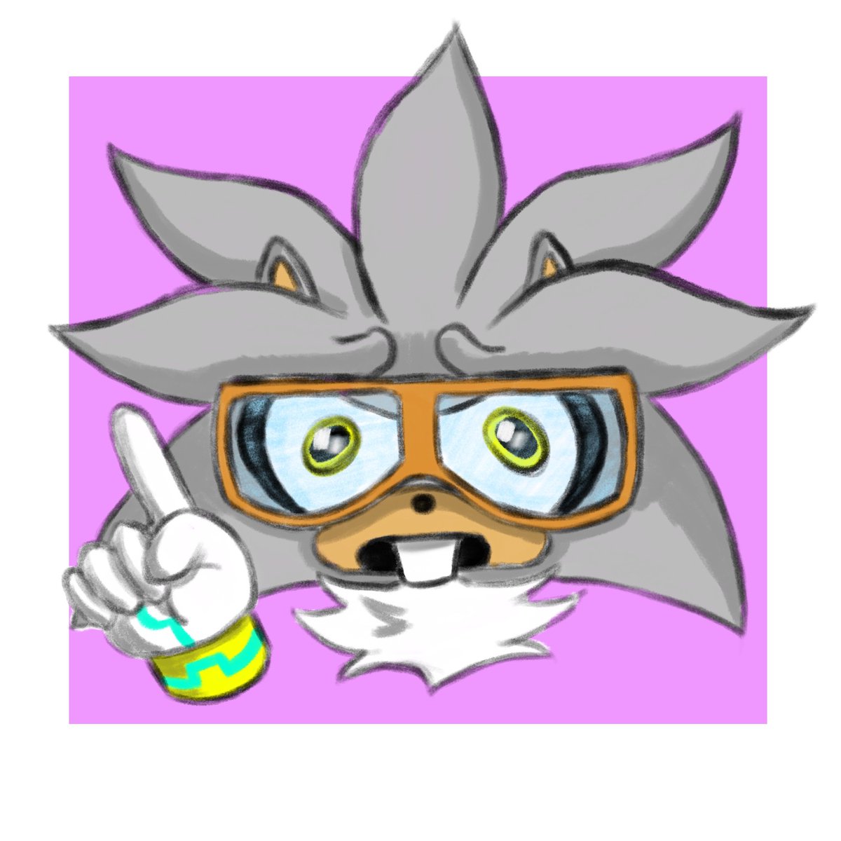 Silmon_69's tweet photo. 🦔🤓
#SilverTheHedgehog https://t.co/RDFL6MsnaZ