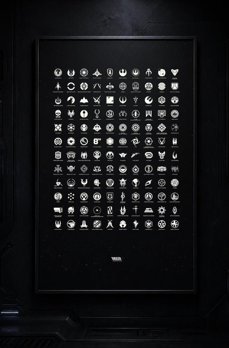 coolsten's tweet photo. Star Wars Symbols Poster: Die Galaxis als Wappenkunde

Das Star Wars Symbols Poster von Breen Studio wirkt auf den ersten Blick fast untypisch für ein Franchise, das sonst gern mit Vader-Silhouetten, Lichtschwertern und Raumschlachten verkauft wird.

Link: https://t.co/NPB7H4LATO https://t.co/CVdmnNOD1M