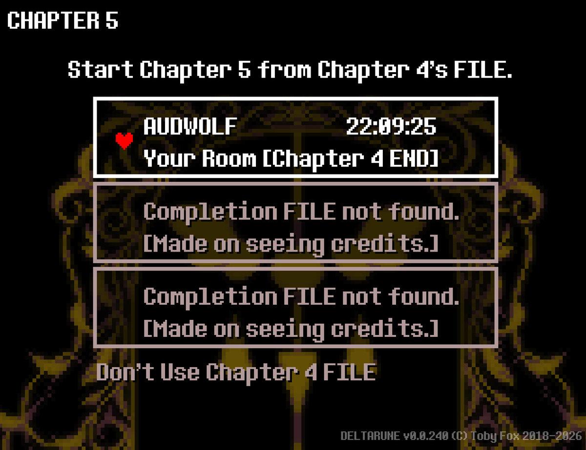 AudwolfYT's tweet photo. IT'S REEEEAAAAALLLLL!!! DELTARUNE HERE I COME!
#deltarune #deltarunech5 https://t.co/sUdYckpx0a
