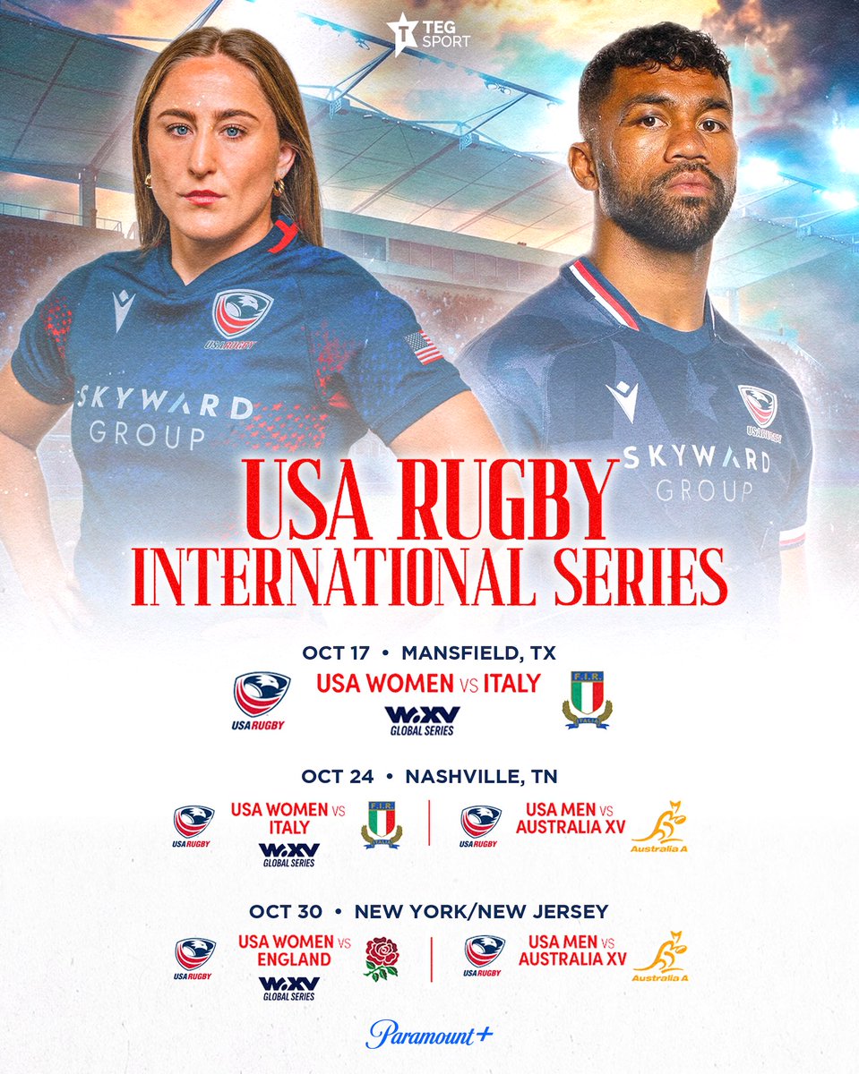 USARugby's tweet photo. International Rugby is coming this October 🚨

🎟️ Register for ticket presale ➡️ https://t.co/mFZOUYPkJy https://t.co/zR2VzKFpOt