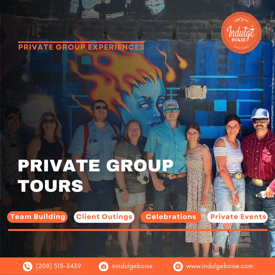 IndulgeBoise's tweet photo. Private group tours are one of our favorite ways to bring people together.

Corporate outings. Client events. Wedding weekends. Family celebrations. Convention groups.

We handle the details. You enjoy the experience.

https://t.co/topqdg4O2S

#IndulgeBoise #PrivateTours https://t.co/U3JRUL0q5N