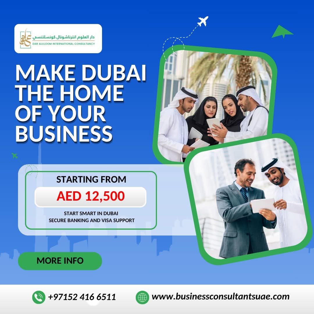 AluloomDar47909's tweet photo. With just one license, unlock access to a complete business ecosystem designed for growth and flexibility. Starting from AED 12,500, your entrepreneurial journey becomes simple.
 https://t.co/yjkgG7MrH0
+97152 416 6511
#BusinessSetupDubai #DubaiBusiness #CompanyFormationDubai https://t.co/4IbCOLhIld
