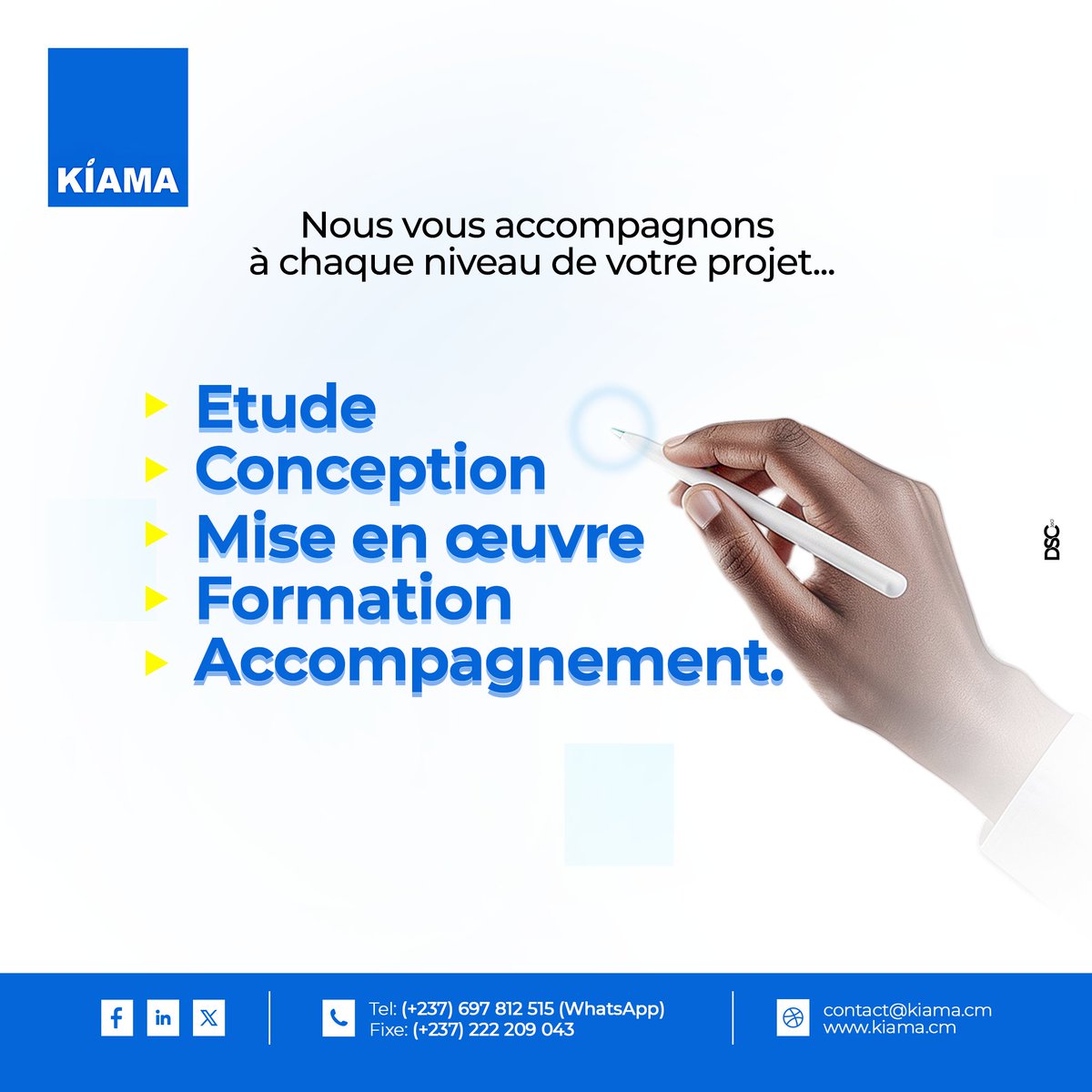 kiamacm's tweet photo. 💡 Une solution numérique n’a de valeur que si elle répond à un besoin réel. 🎯

Chez KIAMA S.A., nous vous accompagnons dans l’analyse, le cadrage et la structuration de vos projets pour des résultats durables. 🚀📊

#KIAMA #Cameroun
#TransformationNumérique #Innovation https://t.co/bQwBmmXP5R