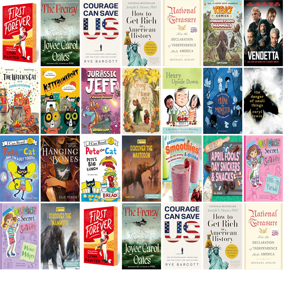 SomersetCL's tweet photo. This week the Somerset County Library has 36 new books and one new movie.  New items include First and Forever, The Frenzy, Courage Can Save Us, How to Get Rich in American History, National Treasure, Prehistoric Mammals, and Vendetta. https://t.co/FX05JBI6vP https://t.co/LcrJAmtBIo