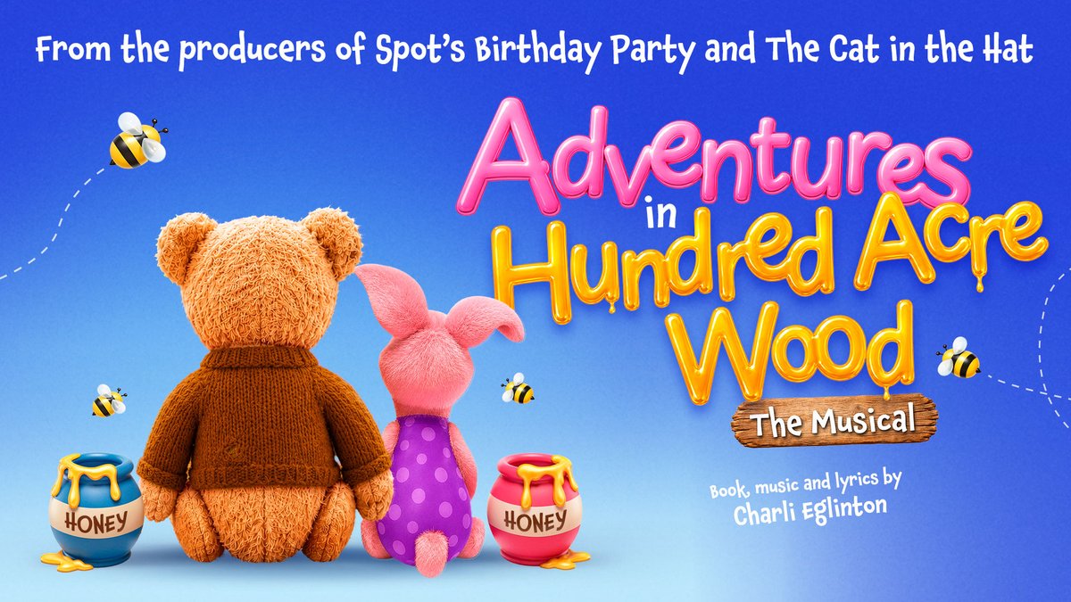 BoroughHalls's tweet photo. 'Adventures in Hundred Acre Wood - The Musical' 🍯 🎵

You're invited to a magical, music-filled adventure with Piglet and Pooh at #Stourbridge Town Hall on Sat 24 Apr. Inspired by A.A. Milne’s classic tales.

🎟️ https://t.co/j9WIwUoy6l https://t.co/XQADX7Ry2E