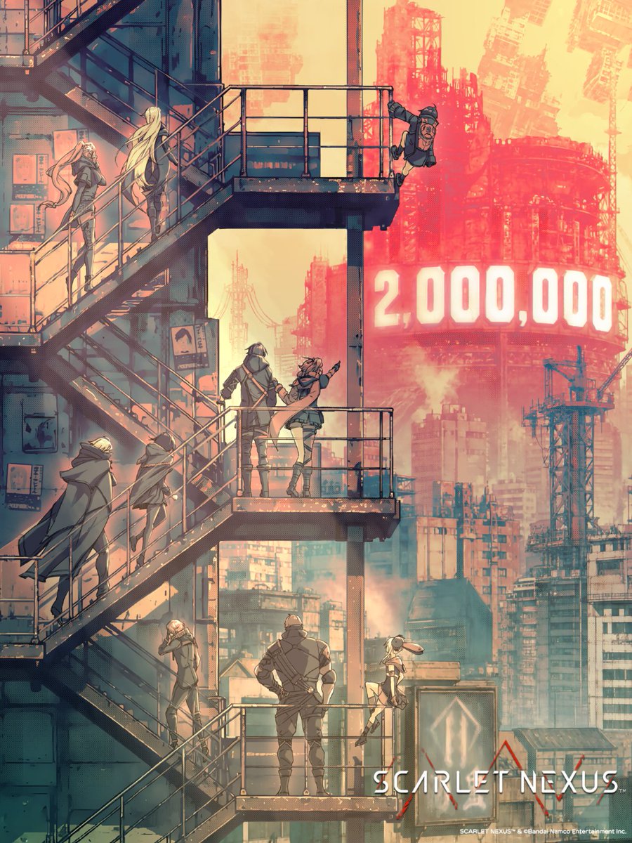scarlet_nexus's tweet photo. Did you know? Our 5th-anniversary illustration is a continuation of the 2 million units sold illustration unveiled recently!
Have fun discovering the link between these two pieces 👀
We appreciate your ongoing support for #SCARLETNEXUS!

#ScarletNexus_Anniversary https://t.co/aPzuTBYiAk